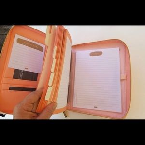Large Coral Kikki K Zip Planner